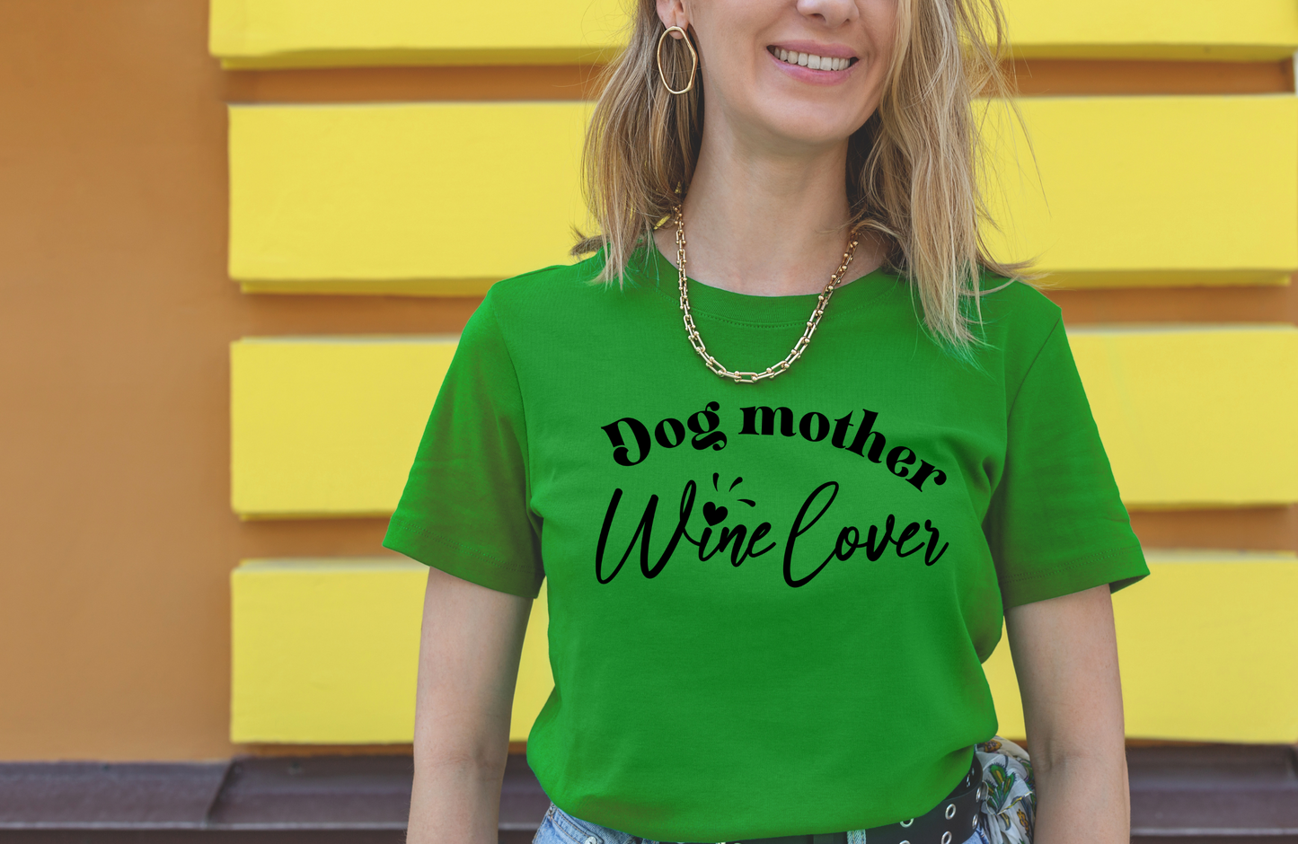 Dog Mother Wine Lover