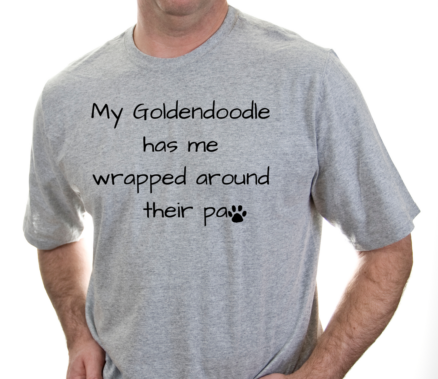 My Goldendoodle has me wrapped ...Unisex Relaxed T-Shirt