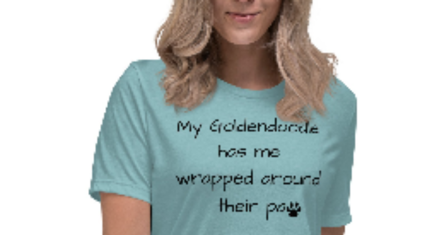 My Goldendoodle has me wrapped ...Unisex Relaxed T-Shirt