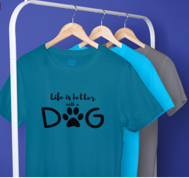 Life is Better with a Dog Unisex t-shirt